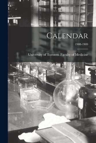 Cover image for Calendar; 1908-1909