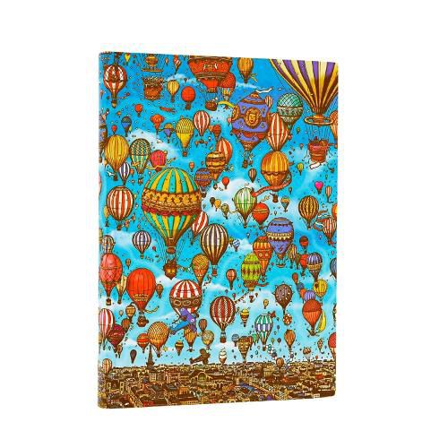 Cover image for Balloon Festival (Pierre the Maze Detective) Midi Lined Softcover Flexi Journal (Elastic Band Closure)