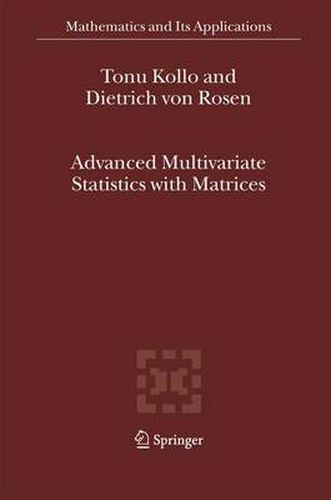 Cover image for Advanced Multivariate Statistics with Matrices