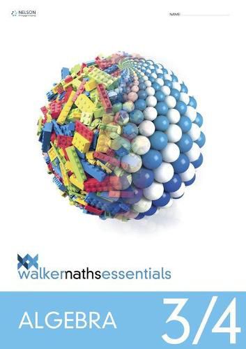 Walker Maths Essentials Algebra Level 3/4 Workbook