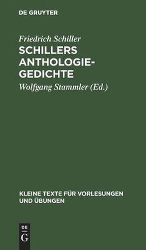 Schillers Anthologie-Gedichte