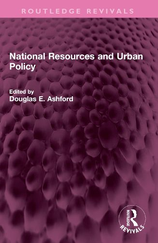 Cover image for National Resources and Urban Policy