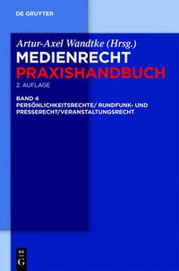 Cover image for Rundfunk- und Presserecht/Veranstaltungsrecht/Schutz von Persoenlichkeitsrechten