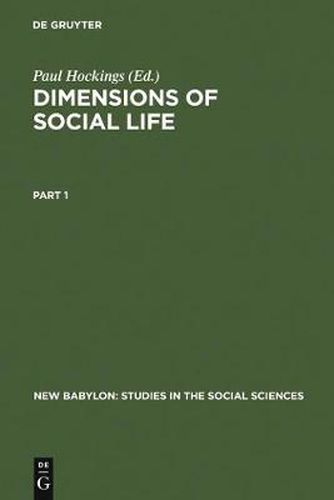 Cover image for Dimensions of Social Life: Essays in Honor of David G. Mandelbaum