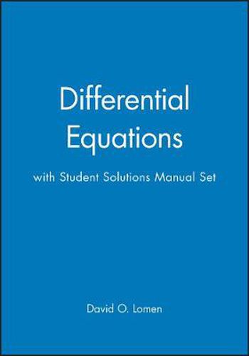 Cover image for Differential Equations: Graphics, Models, Data