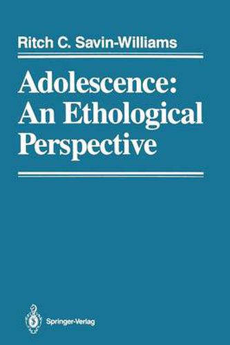 Adolescence: An Ethological Perspective