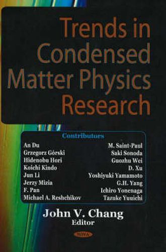 Cover image for Trends in Condensed Matter Physics Research