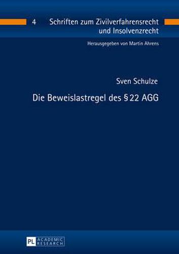 Cover image for Die Beweislastregel Des  22 Agg