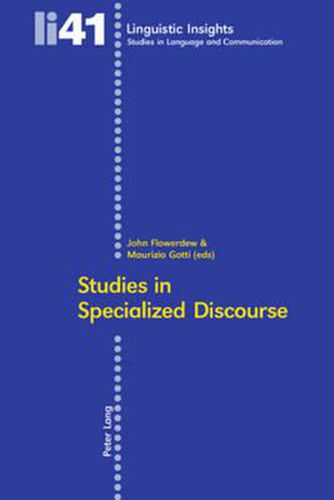 Cover image for Studies in Specialized Discourse