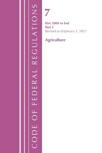 Code of Federal Regulations, Title 07 Agriculture 2000-End, Revised as of January 1, 2022: Part 2