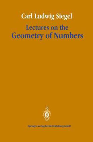 Lectures on the Geometry of Numbers