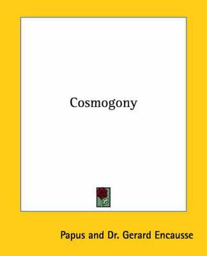 Cover image for Cosmogony