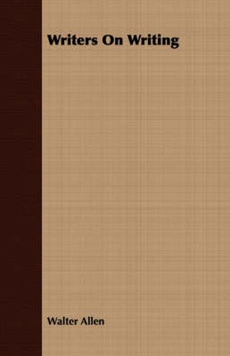 Cover image for Writers on Writing