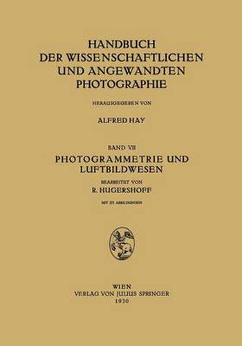 Cover image for Photogrammetrie Und Luftbildwesen