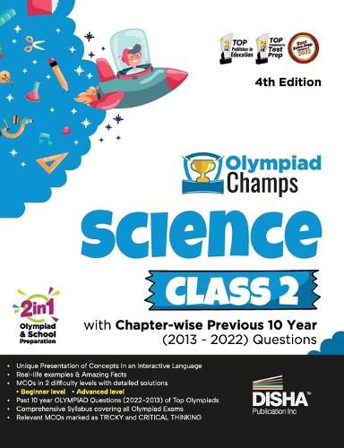 Cover image for Olympiad Champs Science Class 2 with Chapter-Wise Previous 10 Year (2013 - 2022) Questions Complete Prep Guide with Theory, Pyqs, Past & Practice Exercise