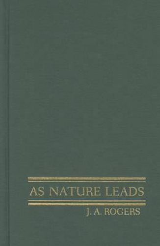 Cover image for As Nature Leads