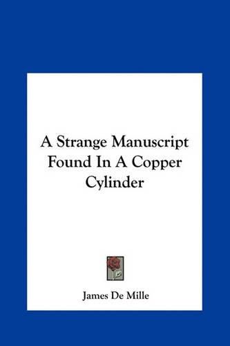 Cover image for A Strange Manuscript Found in a Copper Cylinder