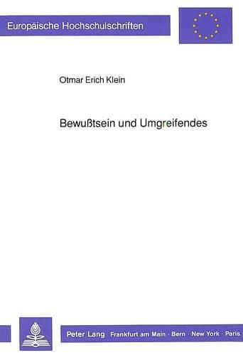 Cover image for Bewusstsein Und Umgreifendes