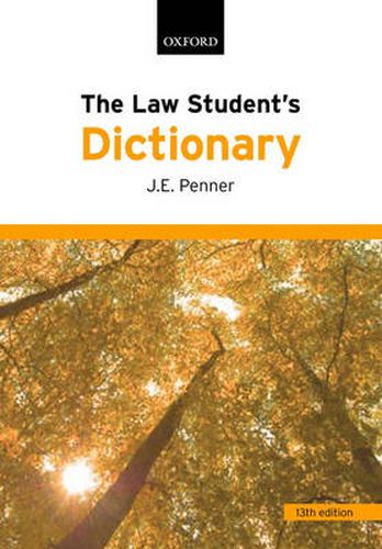 Cover image for The Law Student's Dictionary