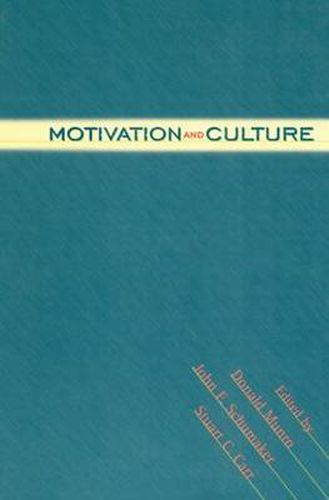 Cover image for Motivation and Culture