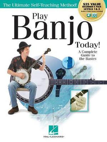 Cover image for Play Banjo Today!: Beginner's Pack Levels 1 & 2: a Complete Guide to the Basics
