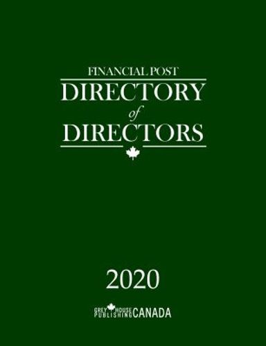 Cover image for Financial Post Directory of Directors 2020