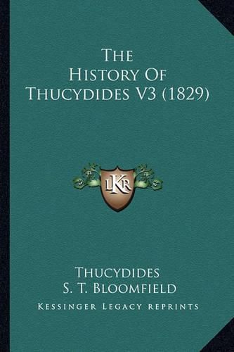 Cover image for The History of Thucydides V3 (1829)