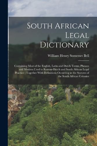 South African Legal Dictionary