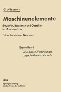 Cover image for Grundlagen, Verbindungen, Lager Wellen Und Zubehoer