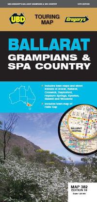 Cover image for Ballarat Grampians & Spa Country Map 382 18th