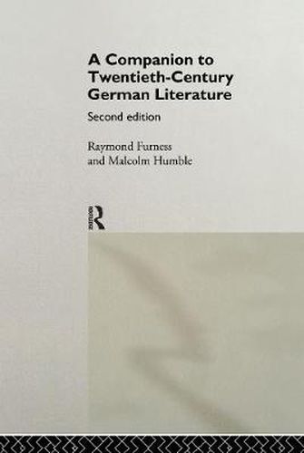 Cover image for A Companion to Twentieth-Century German Literature