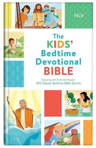 Cover image for The Kids' Bedtime Devotional Bible: Featuring Art from the Popular 365 Classic Bedtime Bible Stories