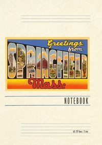 Cover image for Vintage Lined Notebook Greetings from Springfield, Mass.