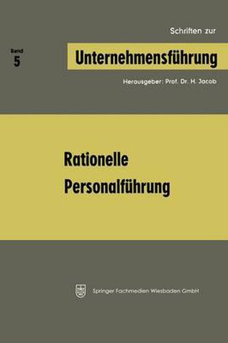 Cover image for Rationelle Personalfuhrung