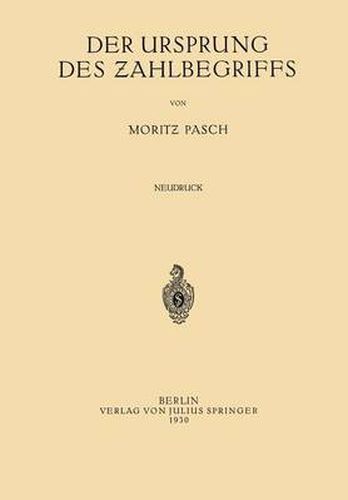 Der Ursprung Des Zahlbegriffs