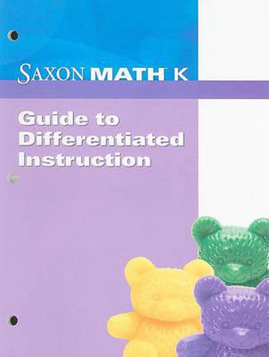 Cover image for Saxon Math K Guide to Differentiated Instruction