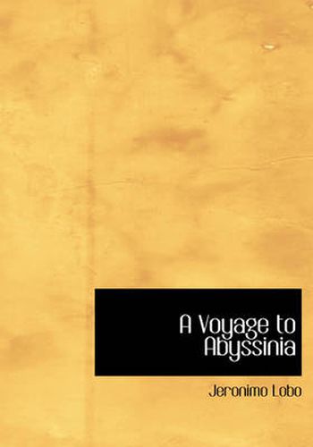 Cover image for A Voyage to Abyssinia