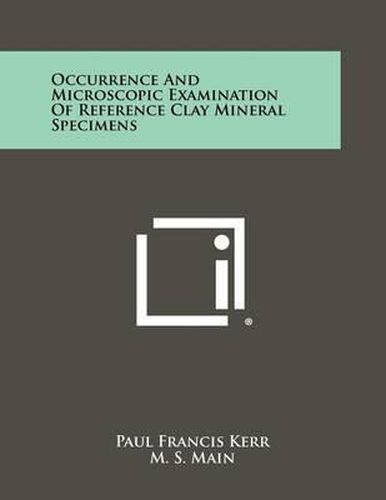 Cover image for Occurrence and Microscopic Examination of Reference Clay Mineral Specimens