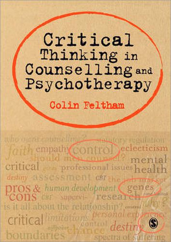 Cover image for Critical Thinking in Counselling and Psychotherapy