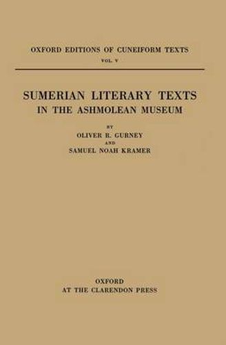Cover image for Sumerian Literary Texts in the Ashmolean Museum