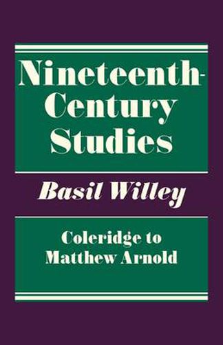 Cover image for Nineteenth Century Studies: Coleridge to Matthew Arnold