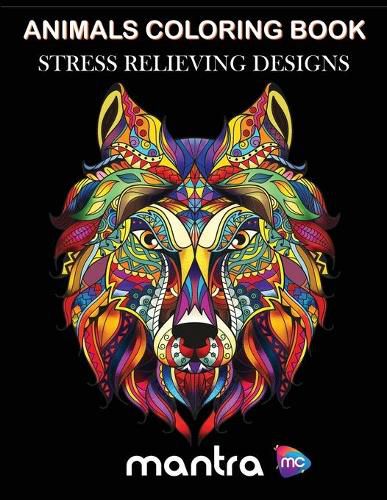 Cover image for Animals Coloring Book: Coloring Book for Adults: Beautiful Designs for Stress Relief, Creativity, and Relaxation