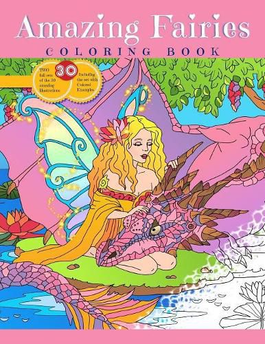 Cover image for Amazing Fairies Coloring Book