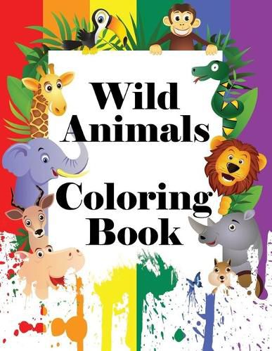 Cover image for Wild Animals Coloring Book