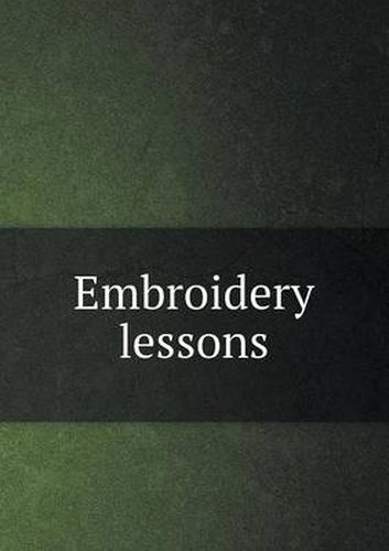 Cover image for Embroidery Lessons