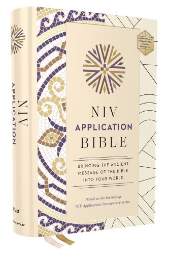 Cover image for NIV Application Bible, Hardcover, Multi-Cream, Red Letter, Comfort Print