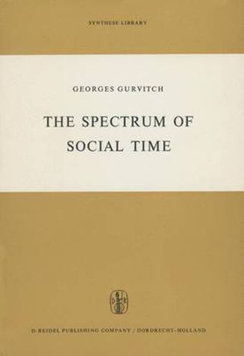 Cover image for The Spectrum of Social Time