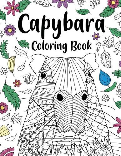 Cover image for Capybara Adult Coloring Book