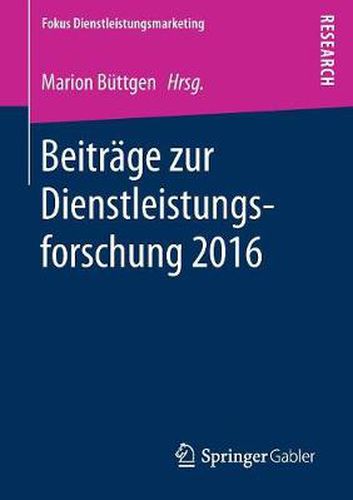 Cover image for Beitrage Zur Dienstleistungsforschung 2016