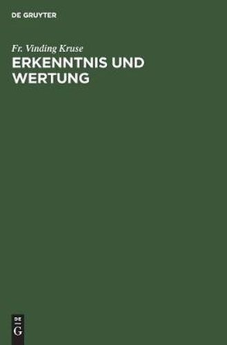 Cover image for Erkenntnis und Wertung